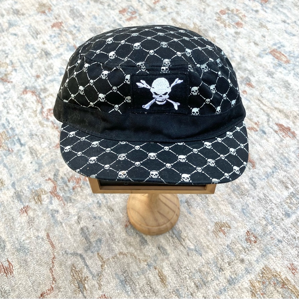 Skull Pattern Black Cap - image 1